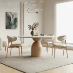 Mid-Century Modern Dining Table Set – Multi-Use Console, Kitchen, Lounge, or Conference Table for Home