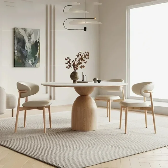 Mid-Century Modern Dining Table Set – Multi-Use Console, Kitchen, Lounge, or Conference Table for Home - Image 1