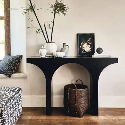 Nordic Simple Console Table – Light Luxury Entryway Furniture for Living Room, Hallway, Hotel Corridor Decoration