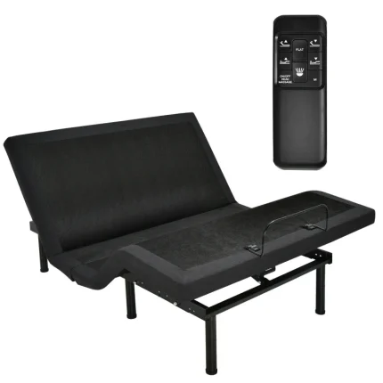 Costway Queen Adjustable Electric Bed Frame with Massage, Wireless Remote, USB Ports & Zero Gravity