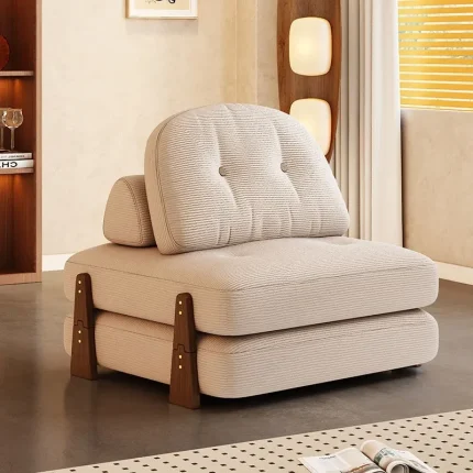 Fabric Tofu Cube Modular Sofa – Solid Wood Support, Adjustable, Collapsible Square Sofa, Modern Living Room Furniture