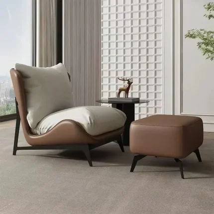 Single Sofa Chair for Living Room, Bedroom, Balcony, Lounge, Reading Recliner Chair