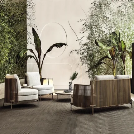 Luxury European Rattan Living Room Furniture Set with Outdoor Cushions ā Sectional Muebles Jardin Home DĆ©cor