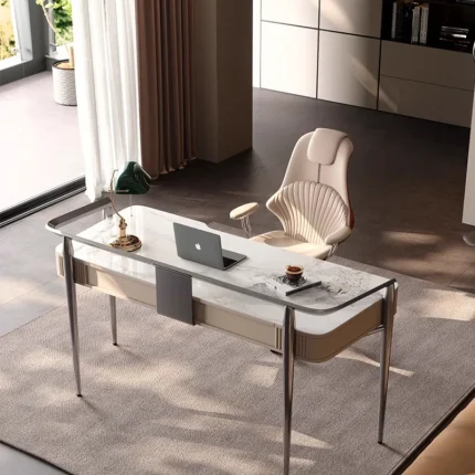 Light Luxury Italian Style Modern Desk Bedroom Office Furniture
