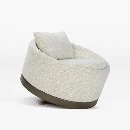 Luxury Leather Hotel Recliner – Modern Rocking Lounge Chair for Living Room, Office or Guest Reception Area