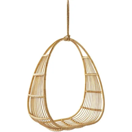Rattan Hanging Egg Chair – Indoor Outdoor Swing Chair for Patio, Resort, or Garden Relaxation and Style