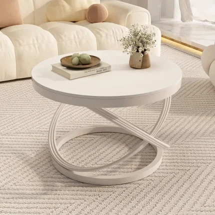Modern Nordic Japanese Coffee Table – Luxury Minimalist Design, Small Cute Clear Wood, Unique Moving Furniture