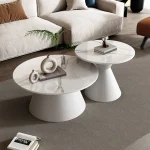 Modern Industrial Coffee Table – Minimalist Wood Couchtisch for Living Room or Bedroom, Stylish Home Furniture