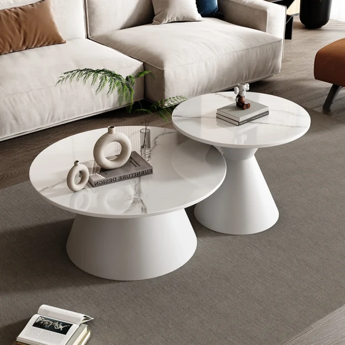 Modern Industrial Coffee Table – Minimalist Wood Couchtisch for Living Room or Bedroom, Stylish Home Furniture - Image 1