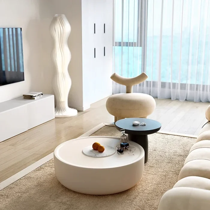 Luxury Italian Coffee Table – Minimalist Wood Design, Standing Writing Desk, Elegant & Affordable Home Furniture Piece - Image 1