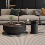 Italian Light Luxury Coffee Table – Modern Minimalist Designer Side Table, Unique Space-Saving Couchtisch Furniture Piece