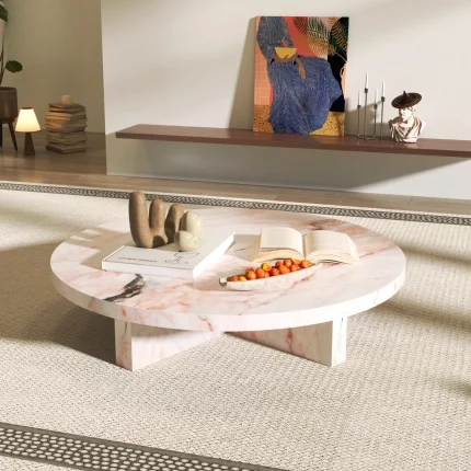 Luxury Japanese Nordic Coffee Table – Minimalist Designer Aesthetic with Storage, Cheap Mesas Bajas for Living Room