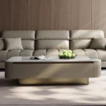Designer Aesthetic Coffee Table – Unique Italian Side Table for Modern Living Room, Space-Saving Stylish Furniture