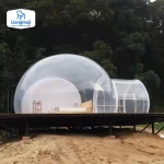 Outdoor Inflatable Clear Bubble Tent – Transparent Dome Cabin with Free Blower for Camping & Stargazing