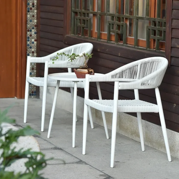 Prefabricated Patio Set with Camping Chair – Outdoor Lounge Table & Garden Furniture for Balcony or Backyard - Image 1