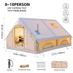 129 Sq Ft Large Inflatable Tent Canopy – Outdoor Playhouse for Inflatable Furniture, Toys, and Events