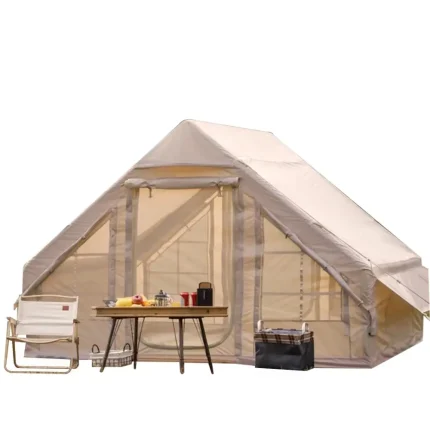 68 Sq Ft Inflatable Camping Tent for 4–6 People – Waterproof 4-Season Outdoor Canopy Shelter