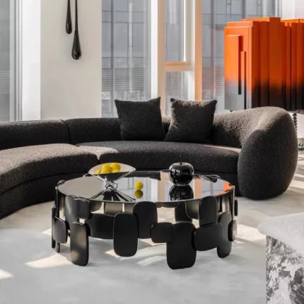 Japanese Modern Coffee Table – Cheap Minimalist Glass Couchtisch, Small Moving Industrial Designer Books Furniture Piece