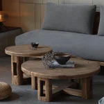 Modern Luxury Coffee Table – Industrial Aesthetic, Affordable Unique Design, Movable Wood Writing Center Mesa Auxiliar Furniture