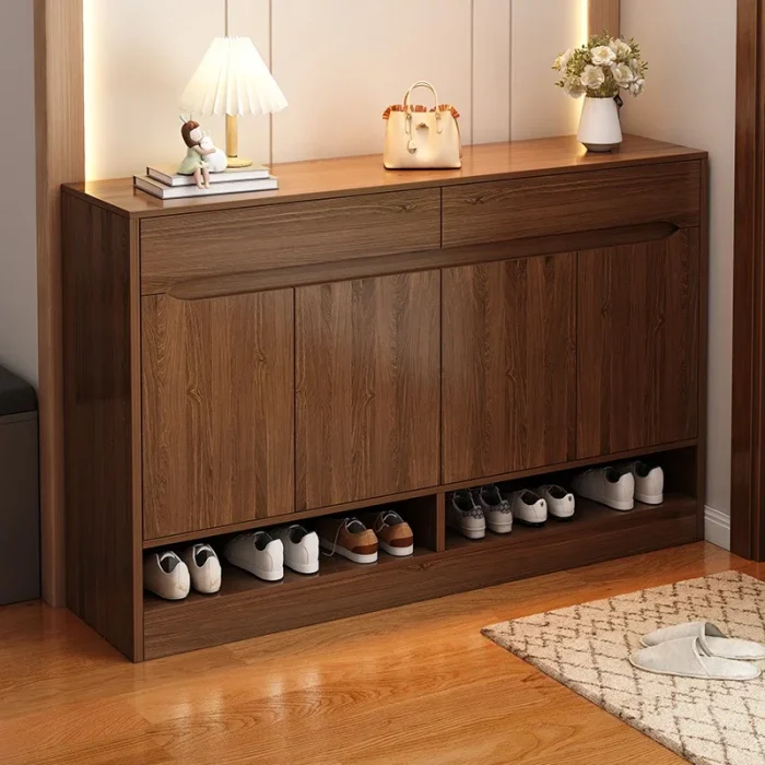 Space-Saving Entrance Hall Shoe Cabinet Organizer – Mobile Storage Shelf for Living Room or Home Furniture Use - Image 1